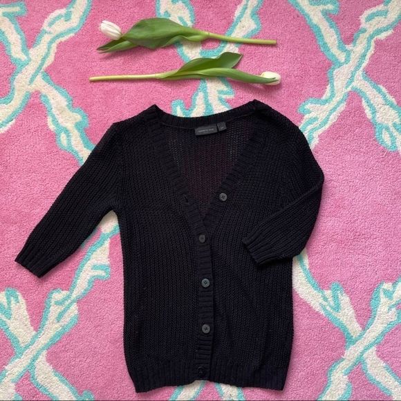 Kenneth Cole light linen cotton blend cardigan - Picture 2 of 6